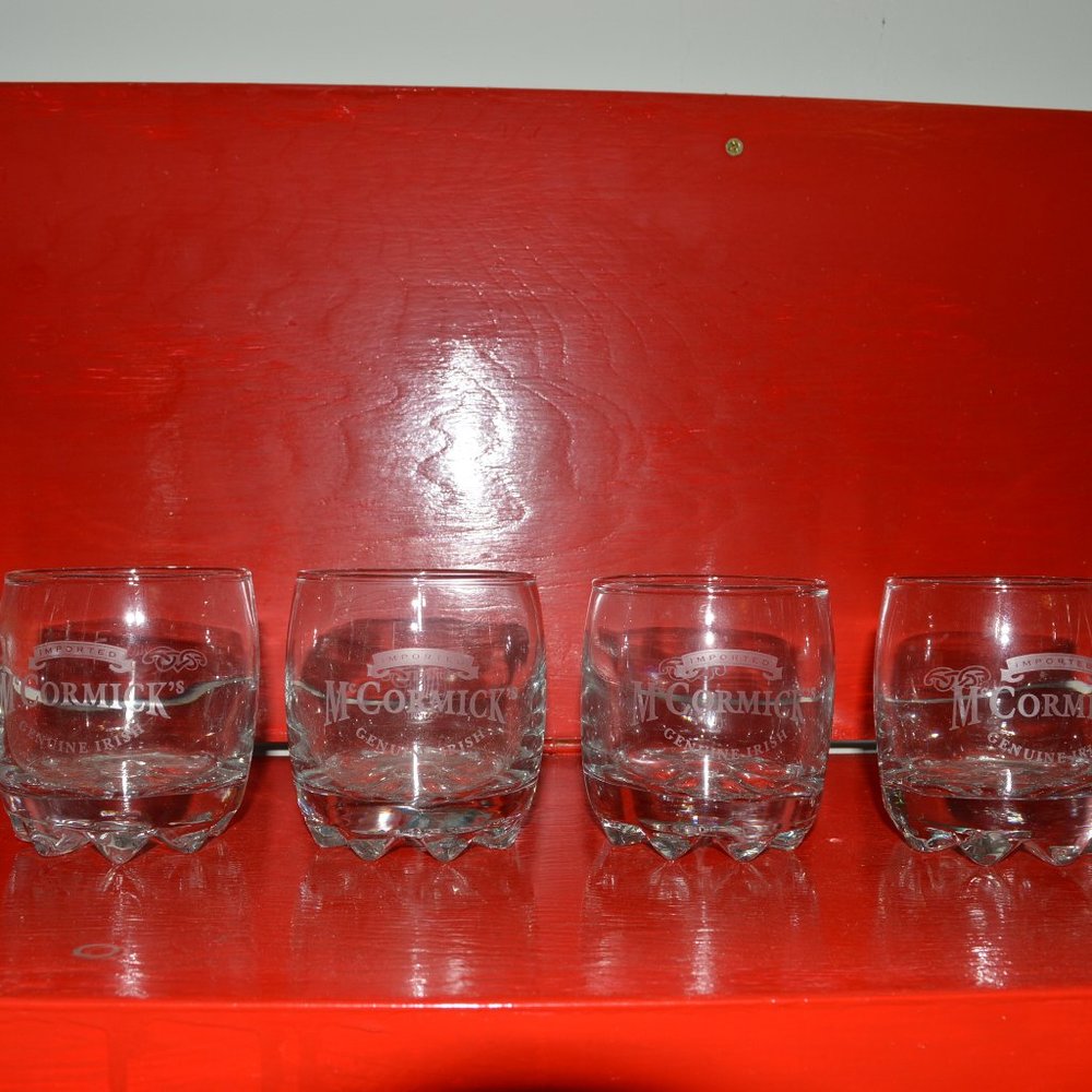 McCormick's Genuine Irish Whiskey Glasses (set of 4)